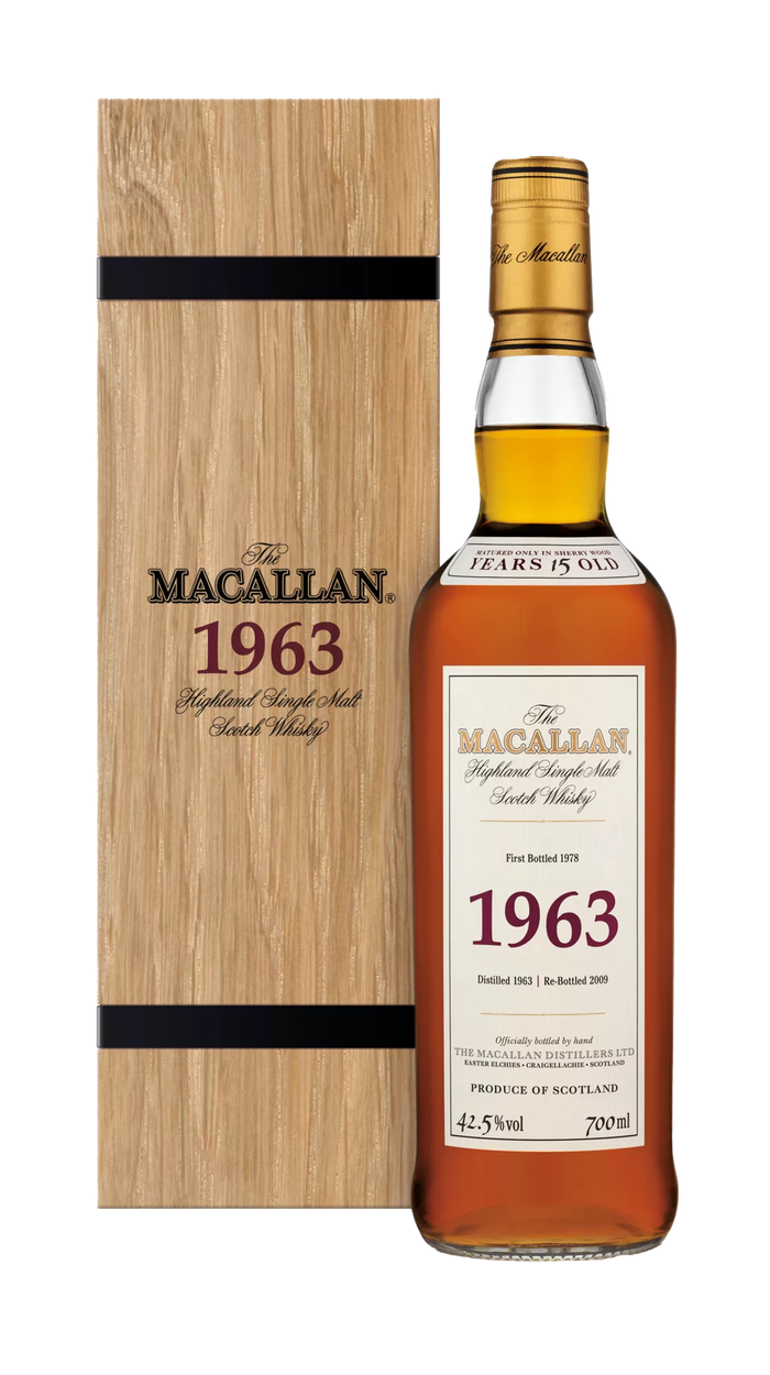 Macallan, Highland Single Malt Fine & Rare 1963 15YO Bottled 1978, Speyside — official Macallan product photograph