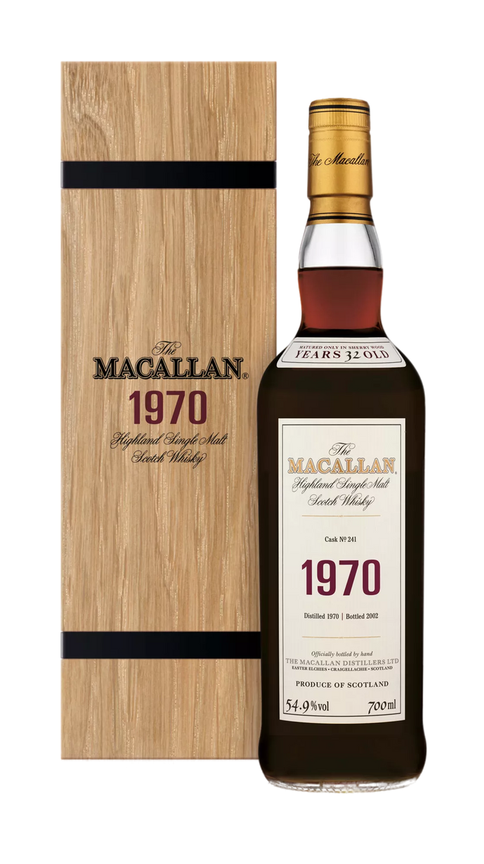 Macallan, Highland Single Malt Fine & Rare 1970 Cask No 241 32YO Bottled 2002, Speyside — official Macallan product photograph