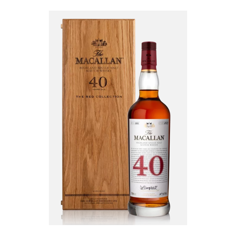 The Macallan, Highland Single Malt The Red Collection 40YO Bottled 2025, Speyside