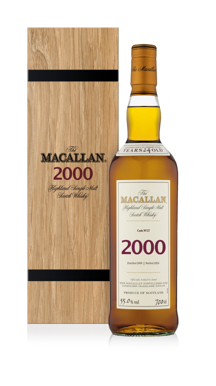 Macallan, Highland Single Malt Fine & Rare 2000 Cask No 27 24YO Bottled 2024, Speyside — official Macallan product photograph