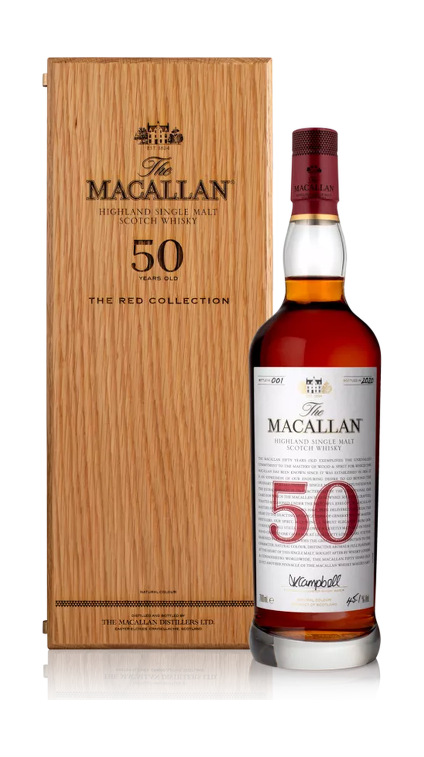 Macallan, Highland Single Malt The Red Collection 50YO Bottled 2020, Speyside