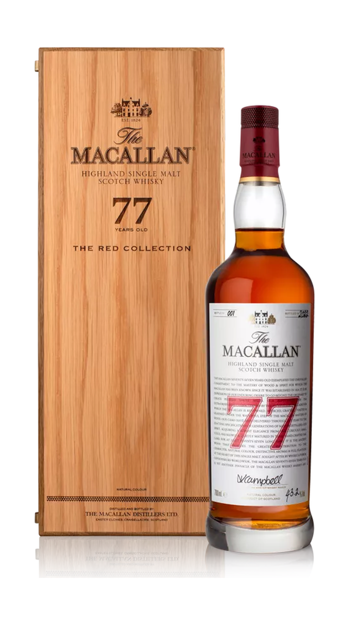 Macallan, Highland Single Malt The Red Collection 77YO Bottled 2022, Speyside