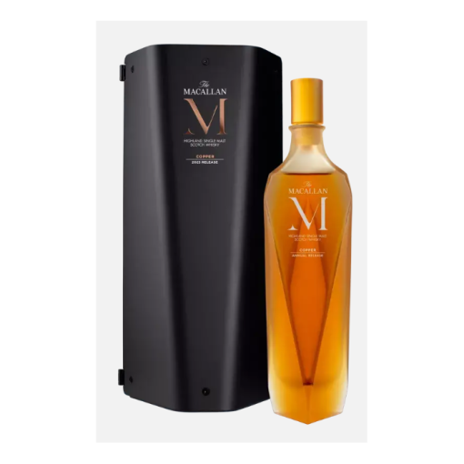 Macallan, Highland Single Malt M Copper Annual Release Bottled 2023 Decanter, Speyside