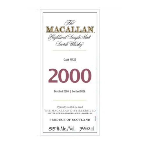 Macallan, Highland Single Malt Fine & Rare 24YO Bottled 2000, Speyside